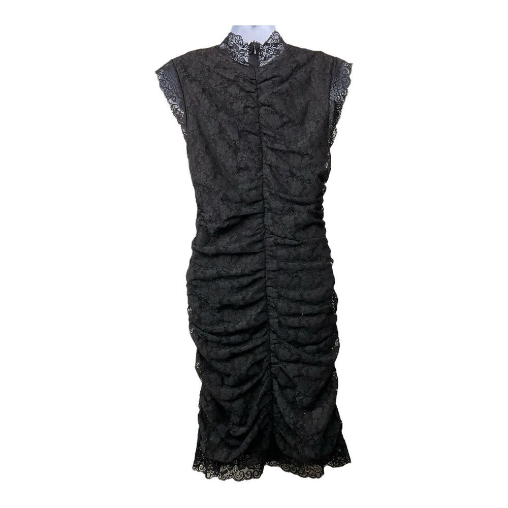 Womens Sleeveless Lace Dress Size L Whimsigoth Fairy Grunge Witchy Dark‎ Romance